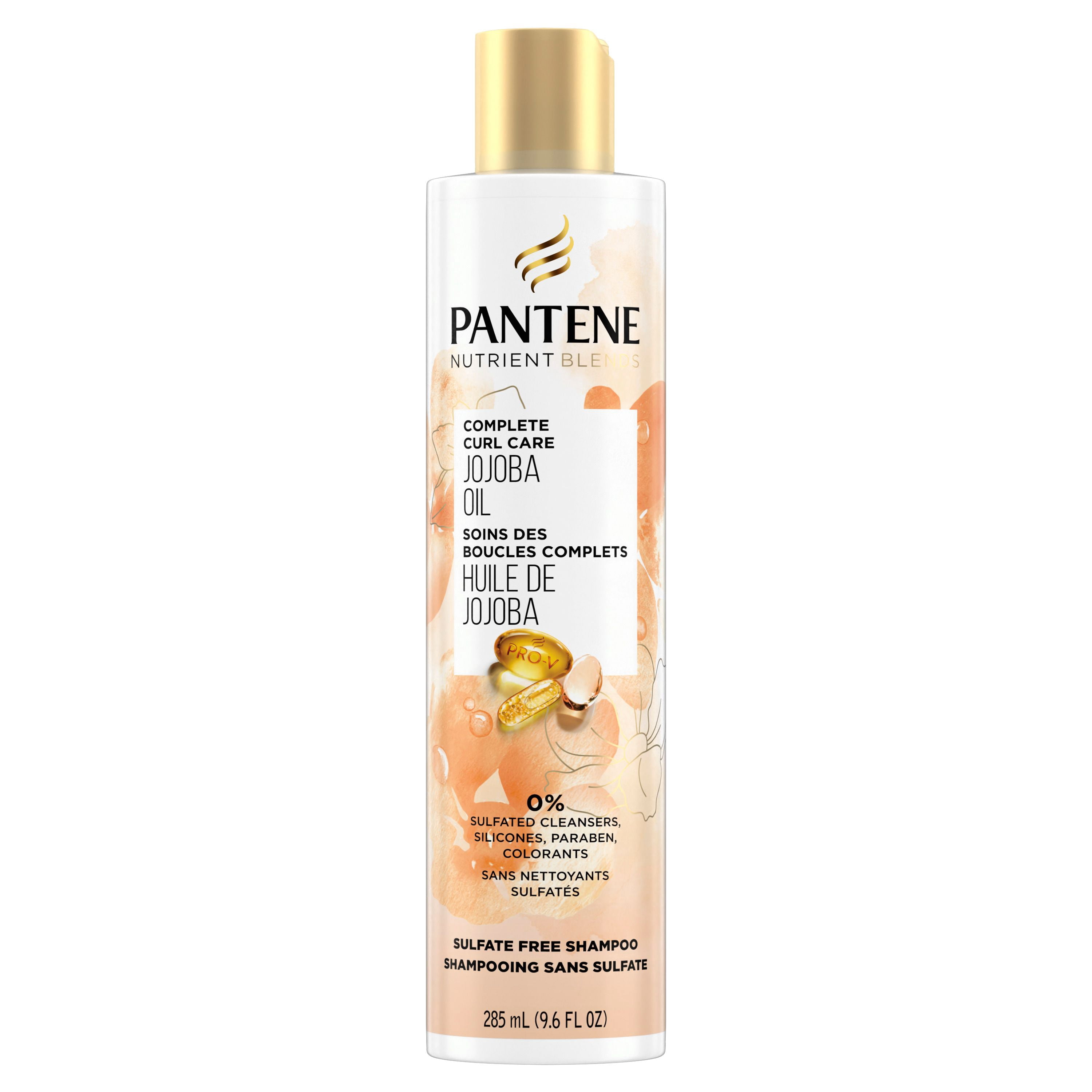 Pantene Nutrient Blends Complete Curl Care Jojoba Oil Sulfate Free Shampoo