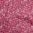thumbnail image 1 of oneOone Viscose Chiffon Pink Fabric Abstract Floral Craft Projects Decor Fabric Printed By The Yard 42 Inch Wide, 1 of 4