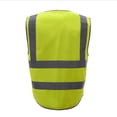 thumbnail image 3 of GOGO Big & Tall 9 Pockets High Visibility Zipper Front Safety Vest With Reflective Strips, Meets ANSI Standards-Red-US 2XL, 3 of 7
