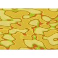 thumbnail image 1 of Ahgly Company Tapis d'Intérieur Rectangulaire Transitionnel Jaune Banane Lavable à la Machine, 2 Pieds x 5 Pieds, 1 of 7
