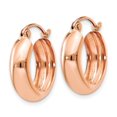 thumbnail image 3 of 14k Rose Gold Solid Hinged post Polished Cuff Stackable Bangle Bracelet Small Hoop Earrings Measures 15x4.75mm Wide Jewe, 3 of 4