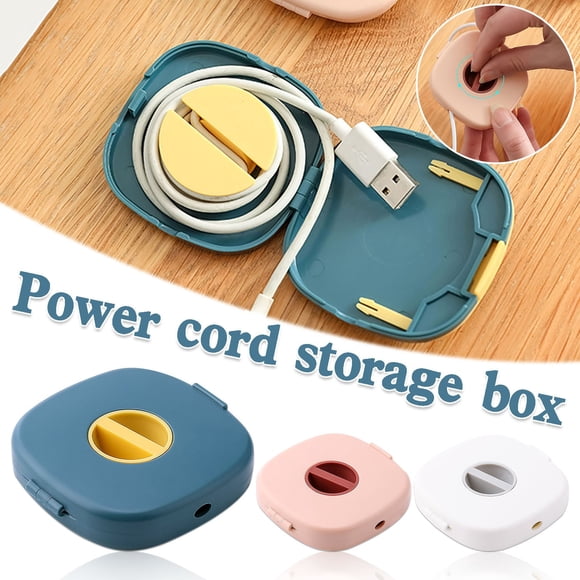 Big Savings! Multifunctional Mini Portable Mobile Phone Data Cable Storage Box, Compact Organizer for Charging Cables, USB Accessories, and Small Gadgets Sales Today Clearance!