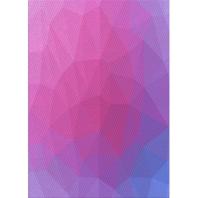 Ahgly Company Tapis d'Intérieur Lavables en Machine à l'Héliotrope de Transition, 3' x 5'