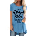 thumbnail image 1 of Pompotops Chemises Mode Décontractée pour Femmes Manches Courtes Tee-Shirt Ample Tunique Blouse, 1 of 4