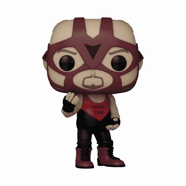 Funko Pop! WWE - Vader Figurine en Vinyle de Plus de Trois Pouces de Hauteur, Mettant en Vedette un Lutteur Stylisé avec un Masque Bordeaux et Noir et un Débardeur avec « Vader TIME » sur la Poitrine, des Gants Noirs et des Bottes Bordeaux, Convient aux collections de Figurines d'Action Ou aux fans de WWE.