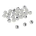 thumbnail image 2 of 25pcs Slotted .4mm Heavy Nymph Beads Fly Tying Tool White, 2 of 9