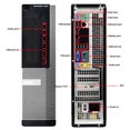 thumbnail image 5 of Basic Gaming Computer - Dell Optiplex Desktop PC Intel Core i7 3.4 GHz 16 GB Ram 256GB SSD, WiFi Bluetooth, Graphics GT 1030 2GB GDDR5 Windows 10 Pro Refurbished, 5 of 5