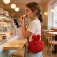 thumbnail image 4 of Dvkptbk Cute Plushed Rabbited Crossbody Bag Fashion Princess Coin Purse Baby Girl Accessory Bag easter decorations, 4 of 6