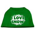 thumbnail image 1 of I Love Snow Screenprint Shirts Emerald Green Med (12), 1 of 1