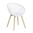 thumbnail image 3 of Jamesdar Kurv Steel Chat Ensemble en Blanc et Naturel, 3 of 10