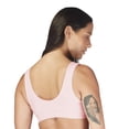 thumbnail image 4 of Carole Martin Full-Freedom Cotton Front Closure Comfort Bra - Wire Free - Stretch Cups - One Size Fits All B, C, and D Style 7276 Set of 2-Pink 44, 4 of 7