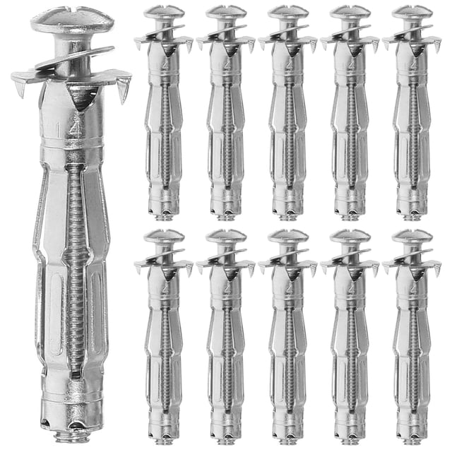 Shisuyan Expansion Nut Jack Fixing Nuts Galvanized Steel 30Pcs 6.30X1.70X1.70Cm