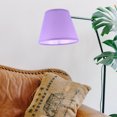 thumbnail image 4 of Purple Cloth Lamp Shade for Desk Lamp Modern Household Light Shade with Iron Base 7.9 Inches, 4 of 8