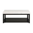 thumbnail image 4 of Picket House Furnishings Evie Marble Rectangle Coffee Table in White/Black, 4 of 10