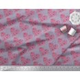 thumbnail image 3 of Soimoi Modal Satin Fabric Bird & Heart Fabric Prints by Yard 42 Inch Wide, 3 of 3