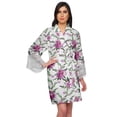 thumbnail image 1 of Moomaya Printed Bridesmaid Robes Short Bride Getting Ready Dress Loungewear, 1 of 6