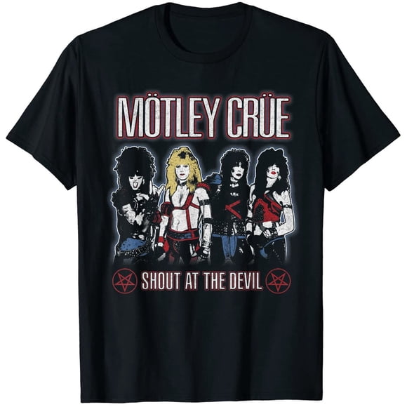 Motley Crue Cri au Diable T-Shirt à Manches Courtes