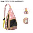 thumbnail image 2 of Cute Mythical Horse Sling Backpack - Unicorn Rainbow Print Shoulder Bag (Easy Access Pockets, Comfortable & Waterproof), 2 of 4