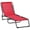Red, variant on Outsunny Outdoor Folding Lounge Chair, 4-Level Adjustable Chaise Lounge with Headrest, Tanning Chair Beach Bed Reclining Lounger Cot for Camping, Hiking, Backyard, Beige