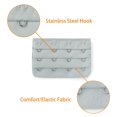 thumbnail image 4 of INSPIRE CHIC Rallonge de Soutien-Gorge pour Femmes à 3 x 4 Crochets, Bretelle d'Extension, Bande de Soutien-Gorge Multicolore, 5 Pcs, Gris, 4 of 5