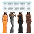 thumbnail image 5 of stanreset Jupe Longue Bodycon Robe de Soirée Vêtements pour Cami Spaghetti Sans Manches Forme de Corps Polyvalent Jolie Tenue d'Été Orange/L, 5 of 5