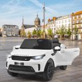 thumbnail image 3 of Costway 12V Licensed Land Rover Kid Ride On Car 2-Seater Electric Vehicle RC w/MP3 White, 3 of 10