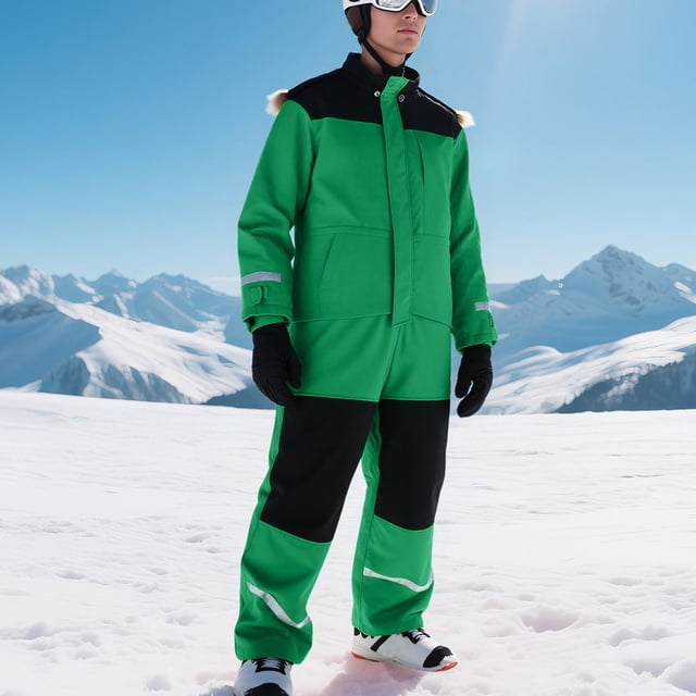 Timegard Rompers for Women 1 Piece Winter Outdoor Warm Snowsuits Ski Suits Windproof Jumpsuits for Men
