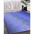 thumbnail image 3 of Ahgly Tapis d'Intérieur Lavable en Machine Carré Transitionnel Bleu Ciel, 4 Pieds Carré, 3 of 7