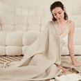 thumbnail image 4 of EMME Cotton Blanket King Size for Bed Soft Muslin Blankets 108"x90" Lightweight Breathable Layering Bedspread Coverlet All Season Gauze Blanket, Ligh, 4 of 9