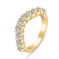 thumbnail image 2 of 1.00ctw Chevron Diamond Wedding Band in 14K Yellow Gold, 2 of 2