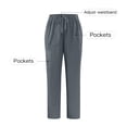 thumbnail image 2 of yardsong Pantalon Médical de Jogging Extensible Taille Haute pour Femme - Pantalon Athlétique Médical Léger à Cordon, Bas Resserré, Gris Foncé, TP, 2 of 8
