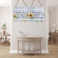 thumbnail image 3 of IH Casa Decor Wood Fence En Forme De Signe Floral Asstd - Ensemble De 2, 3 of 3
