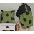 thumbnail image 5 of Soimoi Polyester Crepe Fabric Leaves Block Printed Fabric 1 Yard 42 Inch Wide, 5 of 5