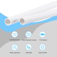thumbnail image 3 of Unique Bargains 10mm ID 12mm OD 500mm White PVC Pipe Round Rigid Plastic Tube for Water Pipe 2 Pack, 3 of 5