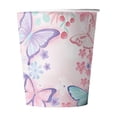 thumbnail image 2 of EGNMCR Butterflies Birthday Party Supplies Colorful Tableware Set Of Disposable 10pcs Tableware Paper Cups Butterflies birthday party tableware, 2 of 6