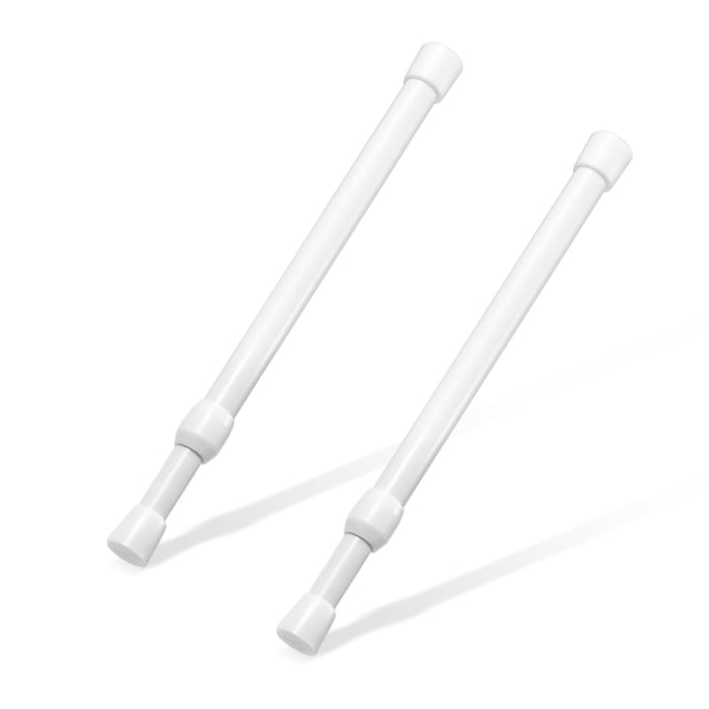 Riforla Tringle de Tension à Ressort Petite Tringle de Tension Diamètre Sans Perçage Extensible Tringles de Tension Courtes Tringles à Ressort Tringles de Tension pour Garde-Robe Armoire Suspendre Vêtements Textile de Maison Rangement E