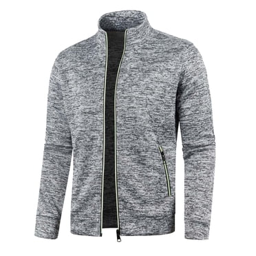Men's Track Jackets Lightweight Full Zip Tops Casual Slim Fit Coat Workout Running Athletic Active Jacket With Pockets