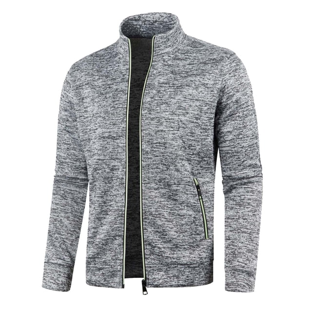 Men's Track Jackets Lightweight Full Zip Tops Casual Slim Fit Coat Workout Running Athletic Active Jacket With Pockets