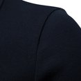 thumbnail image 4 of Birdeem Mode Hommes Décontracté Ajusté Col Rabattu Couleur Unie Manches Courtes T-Shirt Hauts Blouse, 4 of 8