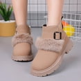 thumbnail image 5 of YUNAFFT Girls Martin Boots Solid Color Mid-Calf British Style Princess Ankle Boots, 5 of 5
