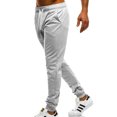 thumbnail image 4 of Innerwin Trousers Drawstring Men Bottoms Sport High Waisted Casual Pants Light Gray L, 4 of 7
