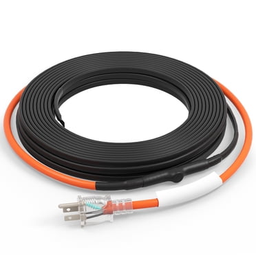 Câble Chauffant Autorégulateur pour Tuyau 40 Pi 5 W/pi Ruban Chauffant avec Thermostat