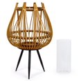 thumbnail image 3 of Truu Design Decorative Bamboo Floor Candle Holder with Legs, 3 of 5