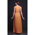 thumbnail image 3 of Bimba Robe Longue Maxi Sans Manches pour Femmes à Imprimé Damassé Style Chic - X-Grand, 3 of 5