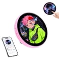 thumbnail image 1 of Miogawg Custom Digital Badge E-Pin 2 Inches IPS Screen Electronic Video Photo Name Botton Magnetic Dynamic Touch Screen Cool ID Card Badges Anime Star Fans Badge, 1 of 5