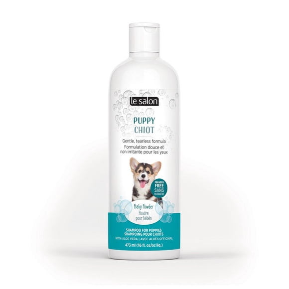 Le Salon Puppy Tearless Dog Shampoo, Baby Powder Scent, 473ml