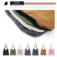 thumbnail image 4 of Women Shoulder Bag Corduroy Large Capacity Fashion Simple Keys Mobile Phone Tote Reusable Handbag, 4 of 8