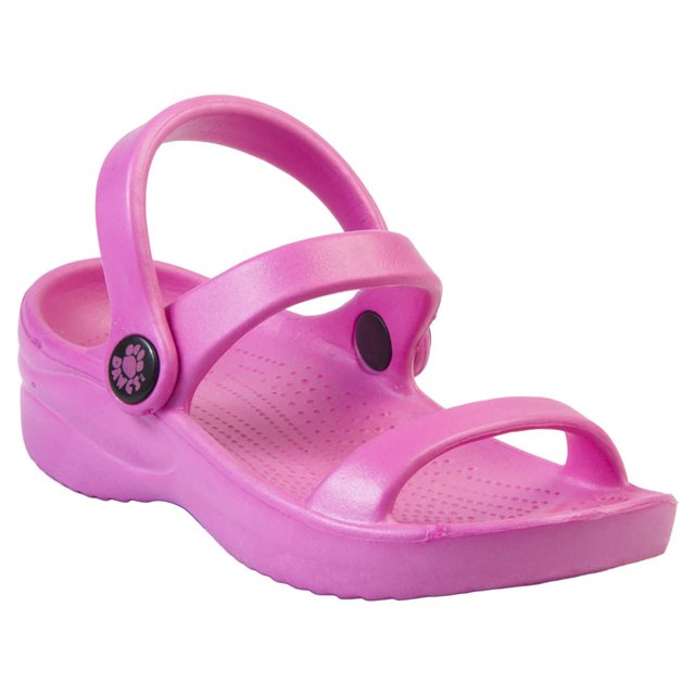 Kids' Dawgs 3-Strap Sandals Hot Pink Size 12