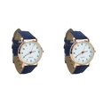 thumbnail image 1 of (Lot de 2) 2025 Montre-Bracelet Rétro à Quartz pour Femme, Petite, Lumineuse, avec Bracelet Clouté - Montre pour Femmes avec Chiffres, Femme Women's, 1 of 7