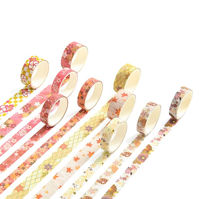 Craft Tape Colorful DIY 10 Rolls Decorative 6.56ft Masking Tape Planner Tape